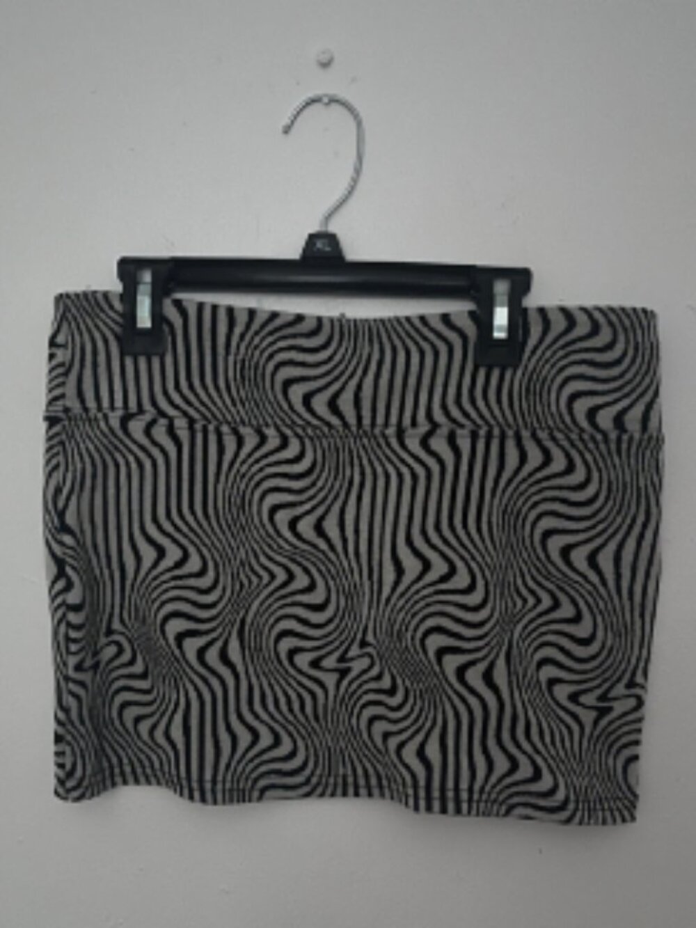 Urban Outfitters Black Gray Psychedelic Swirl Mini Skirt S